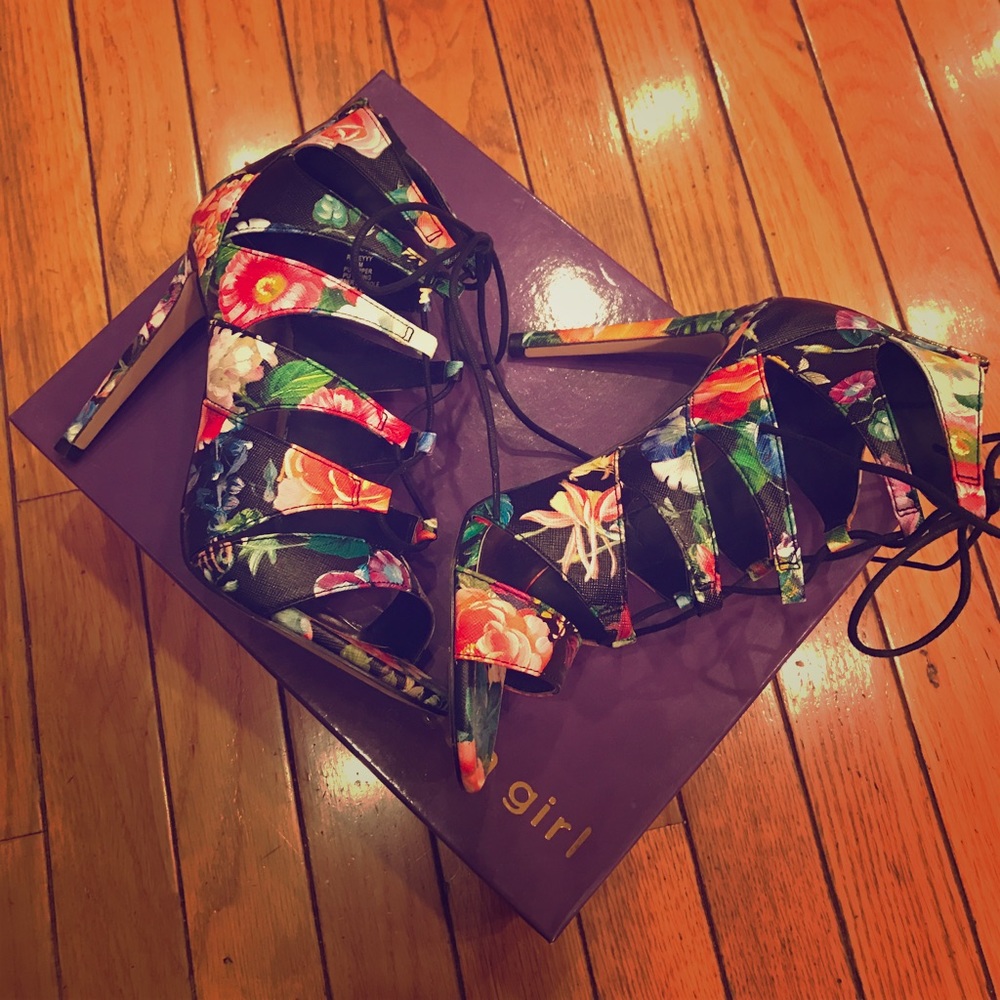 Madden Girl Floral Heels